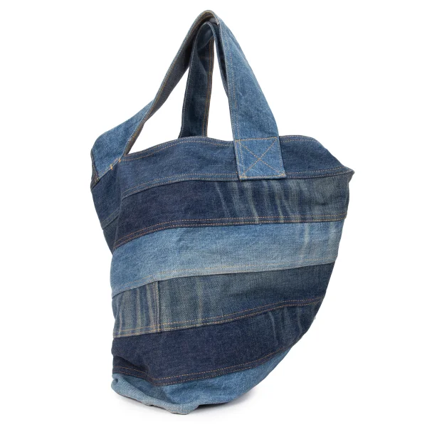 JUNYA WATANABE COMME des GARCONS Patchwork Denim Tote Bag  Indigo  K-169047_001