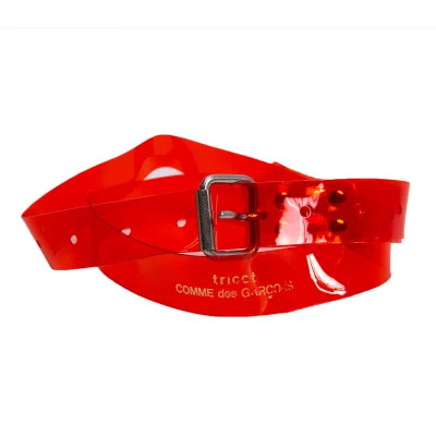 tricot COMME des GARCONS Clear Vinyl Narrow Belt
