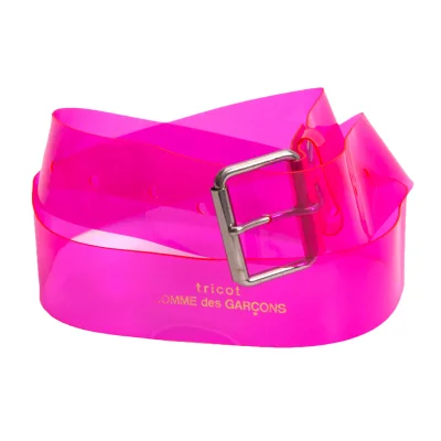 tricot COMME des GARCONS Clear Vinyl Belt