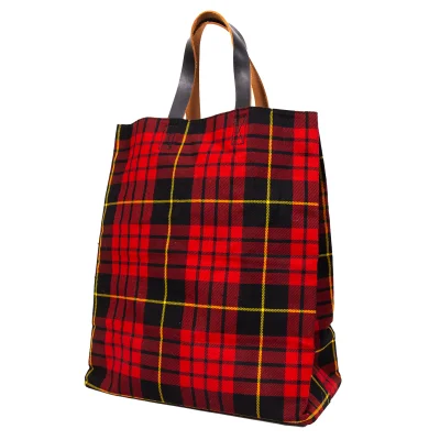 COMME des GARCONS Check Wool Tote Bag