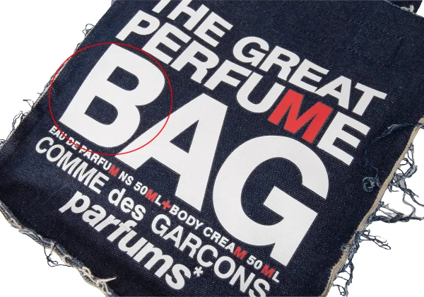 COMME des GARCONS PARFUM Logo Printed Denim Tote Bag K-169063_007