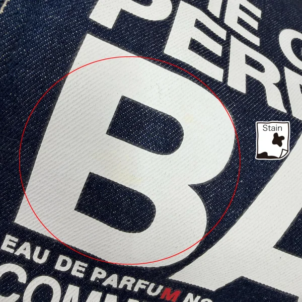 COMME des GARCONS PARFUM Logo Printed Denim Tote Bag K-169063_008