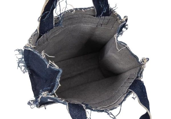 COMME des GARCONS PARFUM Logo Printed Denim Tote Bag K-169063_011