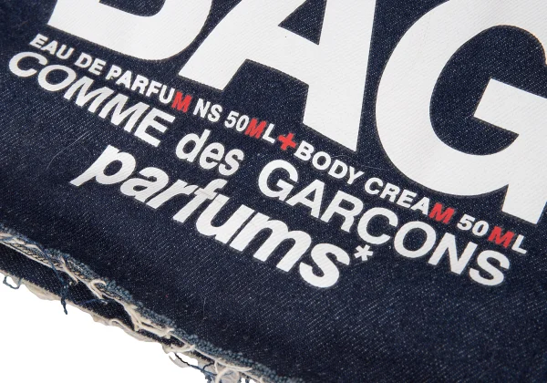 COMME des GARCONS PARFUM Logo Printed Denim Tote Bag K-169063_012