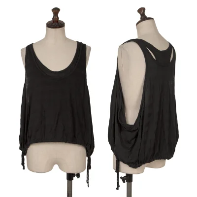 Y's Shadow Striped Layered Tank Top