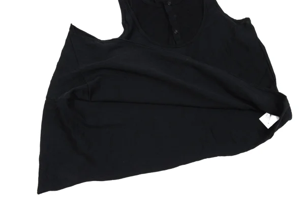 Y's Cotton Layered Asymmetrical Tank Top K-169069_008