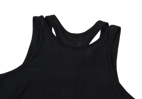 Y's Cotton Layered Asymmetrical Tank Top K-169069_010