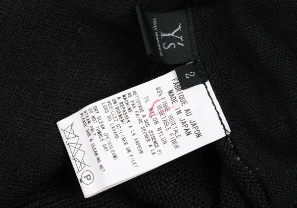 Y's Blended Mesh Layered Sleeveless Cardigan K-169070_013