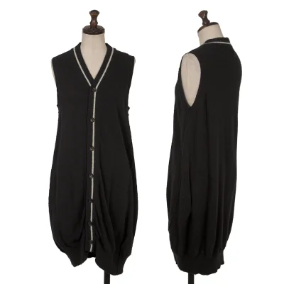 Y's Nylon Sleeveless Long Cardigan