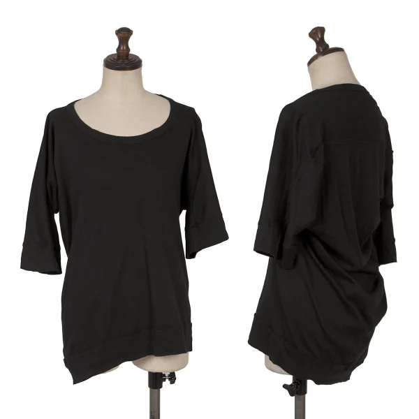 Y's Cotton Yoke T Shirt Black 2 K-169074_001