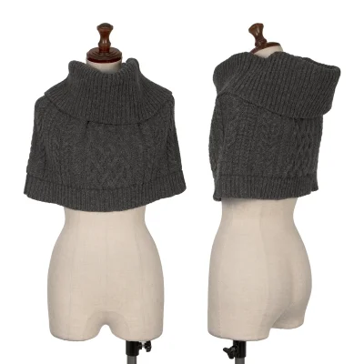 Y's Wool Nylon Cable Knit Neck Warmer