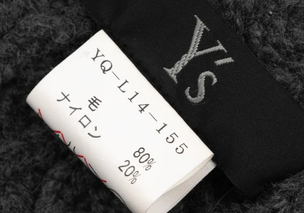 Y's Wool Nylon Cable Knit Neck Warmer K-169080_010