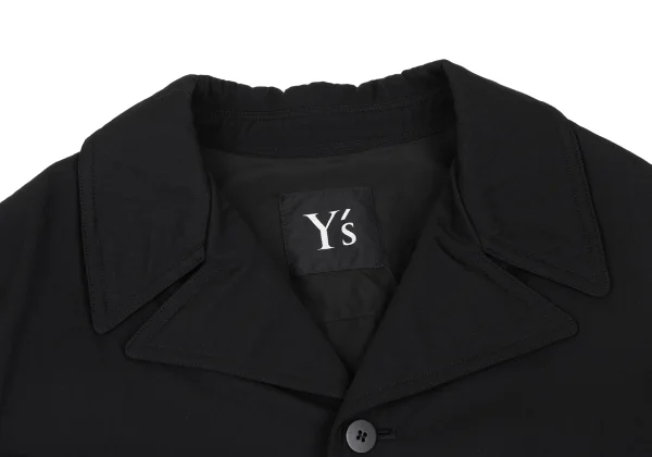 Y's Wool Blend Peaked Lapel Short Jacket K-169082_003