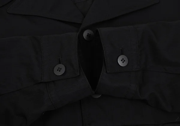 Y's Wool Blend Peaked Lapel Short Jacket K-169082_005