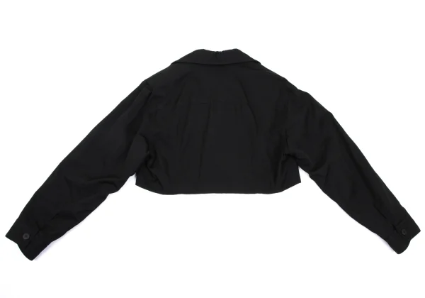 Y's Wool Blend Peaked Lapel Short Jacket K-169082_010