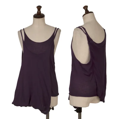 Y's Red Label Layered Asymmetrical Camisole Top