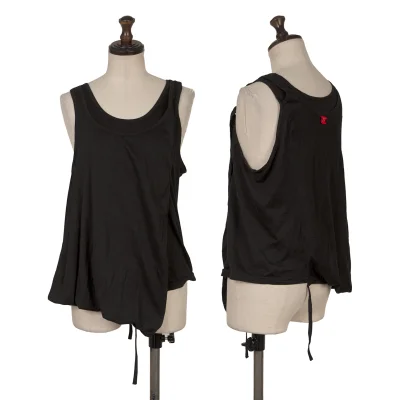 Y's Red Label Cotton Deformation Design Tank Top