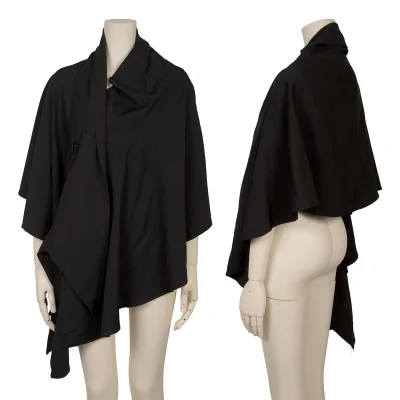 Y's Red Label Wool Cutting Cape Jacket