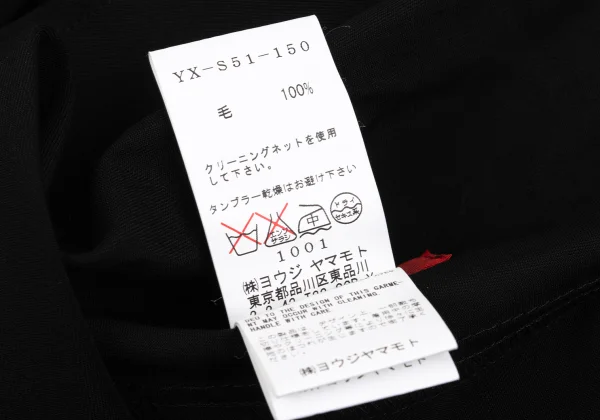 Y's Red Label Wool Cutting Cape Jacket K-169088_012