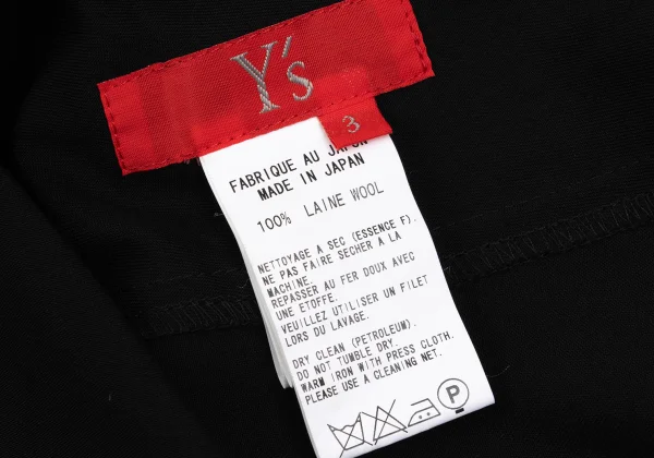 Y's Red Label Wool Cutting Cape Jacket K-169088_013