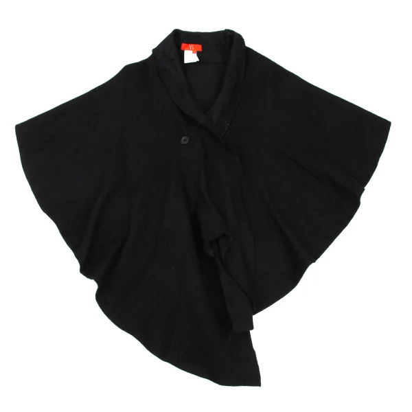 Y's Red Label Alpaca Blend Cut-Off Cape Jacket K-169089_002