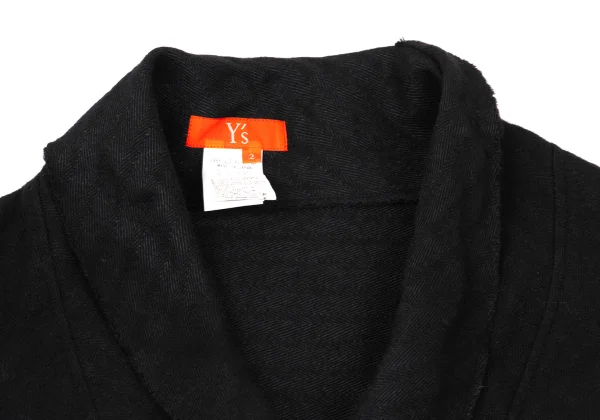 Y's Red Label Alpaca Blend Cut-Off Cape Jacket K-169089_004