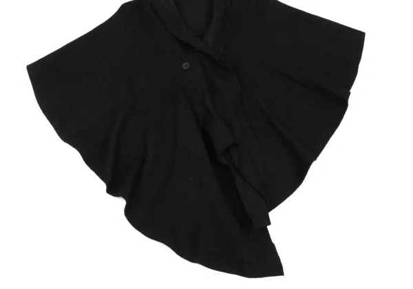 Y's Red Label Alpaca Blend Cut-Off Cape Jacket K-169089_006