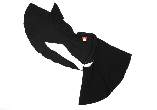 Y's Red Label Alpaca Blend Cut-Off Cape Jacket K-169089_007