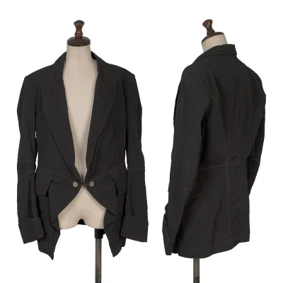 Y's Red Label Nylon Hook Design Jacket