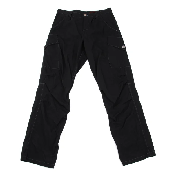 Y's Red Label Nylon Side Pocket Pants Black 3 K-169091_001