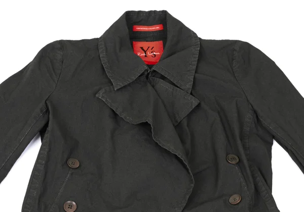 Y's Red Label Cotton Button-holeless Coat K-169095_003