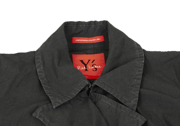 Y's Red Label Cotton Button-holeless Coat K-169095_004
