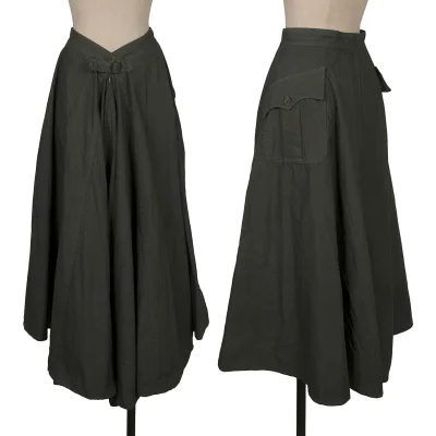 Y's Red Label Military Pocket Flare Skirt