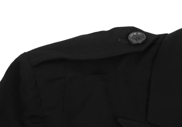 Yohji Yamamoto FEMME Rayon Blend Epaulet Short Sleeve Jacket K-169098_004