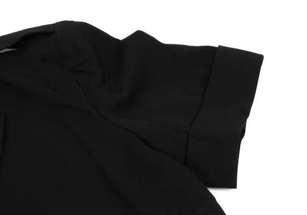 Yohji Yamamoto FEMME Rayon Blend Epaulet Short Sleeve Jacket K-169098_005