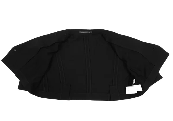 Yohji Yamamoto FEMME Rayon Blend Epaulet Short Sleeve Jacket K-169098_008