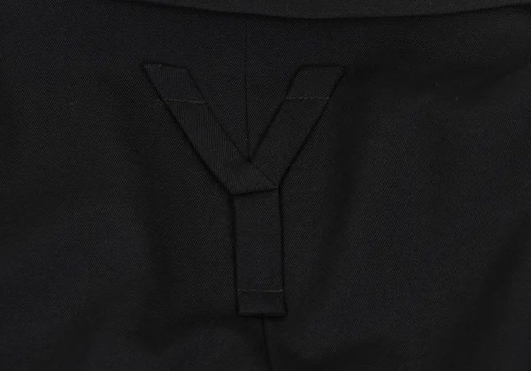 Yohji Yamamoto FEMME Wool Gabardine Belted Sleeveless Jacket K-169099_011