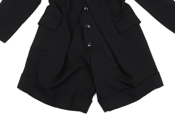 Yohji Yamamoto FEMME Wool Jacket Design Overalls K-169100_010