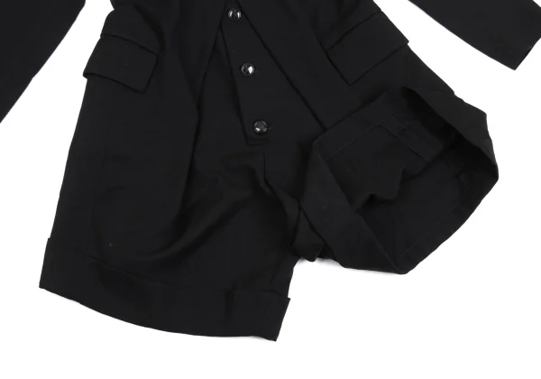 Yohji Yamamoto FEMME Wool Jacket Design Overalls K-169100_012