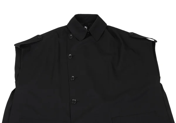 Ground Y Wool Blend Trench Cape Coat K-169102_003