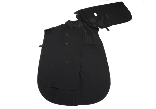 Ground Y Wool Blend Trench Cape Coat K-169102_014