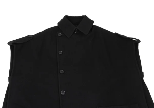 Ground Y Wool Blend Trench Cape Coat K-169103_003