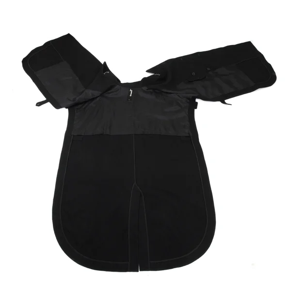 Ground Y Wool Blend Trench Cape Coat K-169103_014