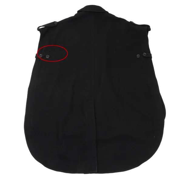 Ground Y Wool Blend Trench Cape Coat K-169103_015