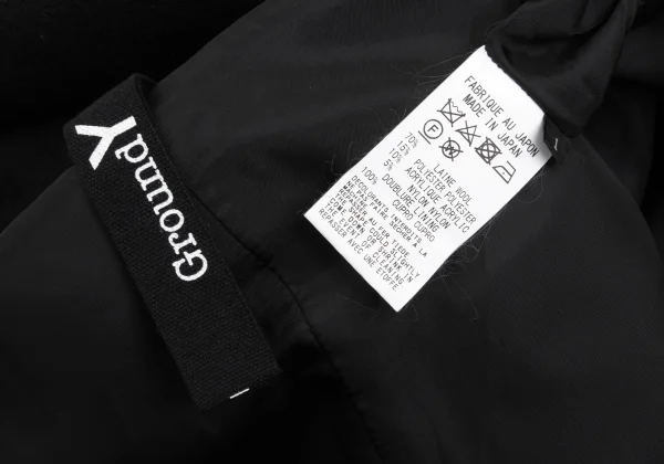 Ground Y Wool Blend Trench Cape Coat K-169103_019