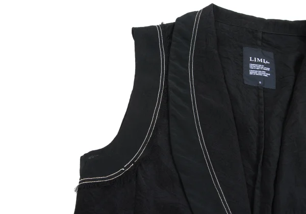 LIMI feu Dyed Cutting Shawl Collar Vest K-169105_006
