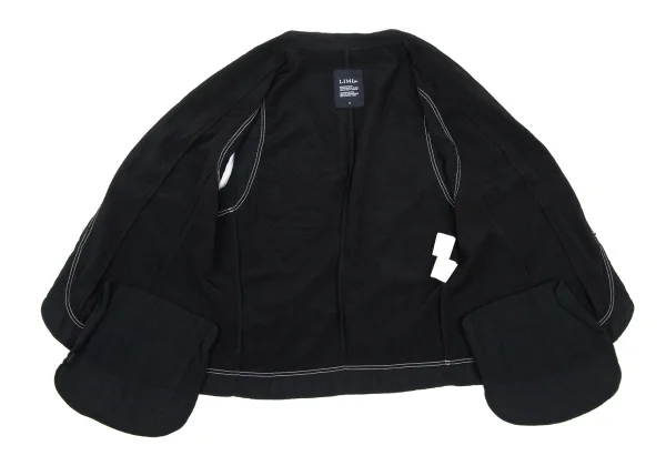 LIMI feu Dyed Cutting Shawl Collar Vest K-169105_010