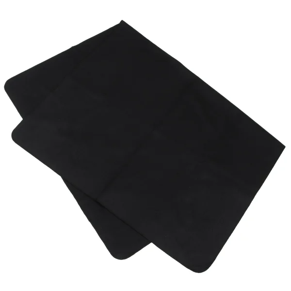 Y's for living Overlock Stitch Large Wool Felt Stole Black  K-169106_001