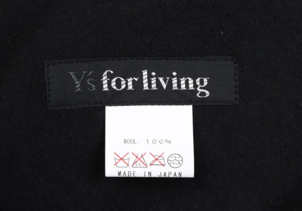 Y's for living Overlock Stitch Large Wool Felt Stole K-169106_006