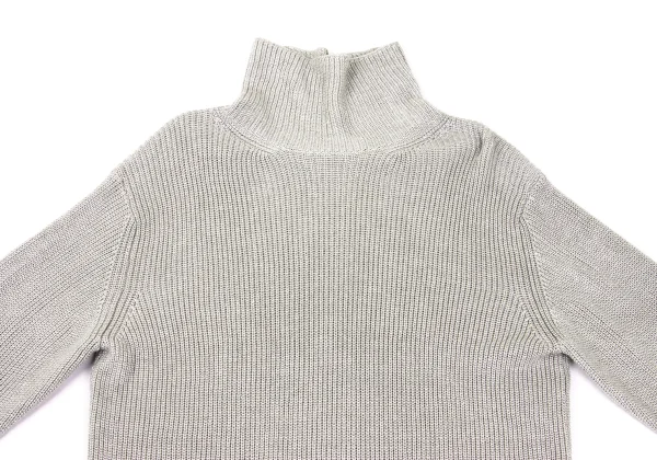 MARGARET HOWELL Linen Wool High-neck Knit Sweater K-169110_002